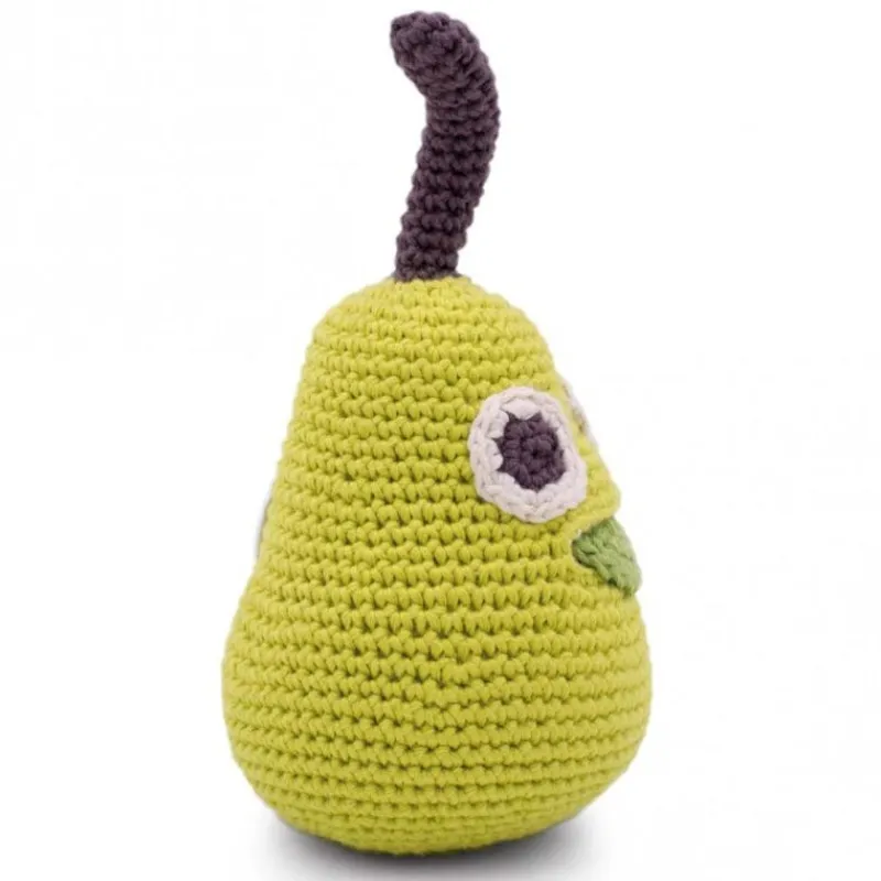MyuM Hochet poire en crochet "The veggy toys", coton bio< Jouets Cuisine, Dînette | Jouets D'éveil, Hochets