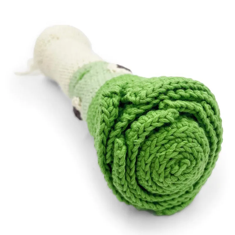 MyuM Hochet poireau en crochet "The veggy toys", coton bio< Jouets Cuisine, Dînette | Jouets D'éveil, Hochets