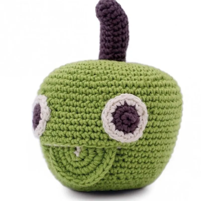 MyuM Hochet pomme en crochet "The veggy toys", coton bio< Jouets Cuisine, Dînette | Jouets D'éveil, Hochets