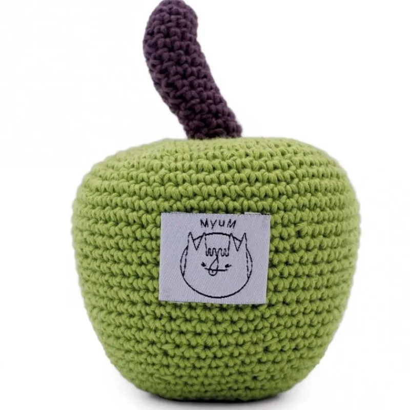 MyuM Hochet pomme en crochet "The veggy toys", coton bio< Jouets Cuisine, Dînette | Jouets D'éveil, Hochets