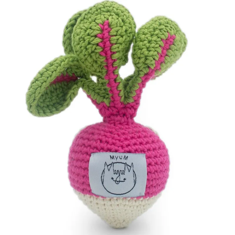 MyuM Hochet radis en crochet "The veggy toys", coton bio< Jouets Cuisine, Dînette | Jouets D'éveil, Hochets