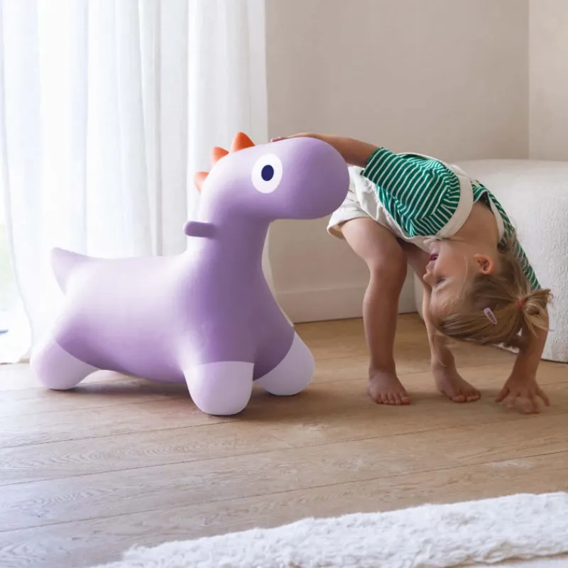 Quut HOPPI dino Mauve lavande, Animal sauteur<Enfant Jouets De Plein Air | Porteur Enfant