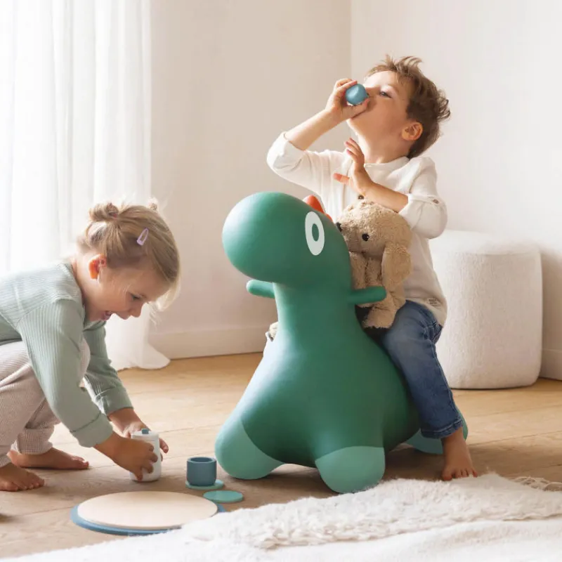 Quut HOPPI dino Vert jardin, Animal sauteur<Enfant Jouets De Plein Air | Porteur Enfant