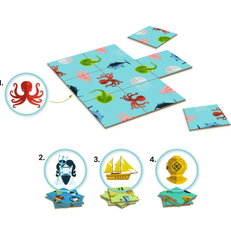Djeco IMPOSSIBLO OCEAN - Jeu Sologic de 0807< Jeux De Société