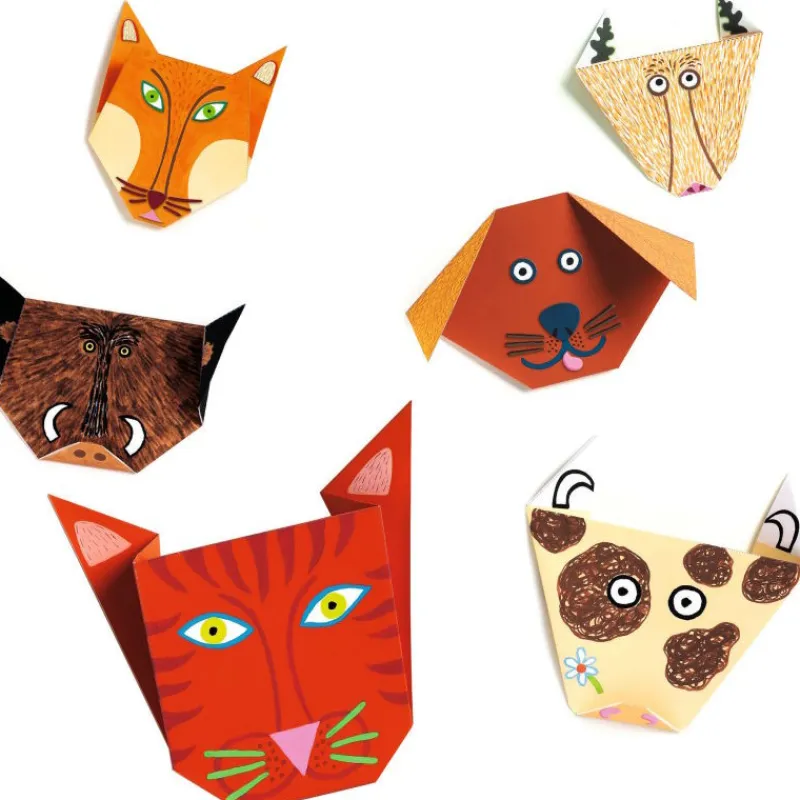 Djeco Initiation à l'Origami Animaux, loisir créatif DJO8761< Origami, Pliages