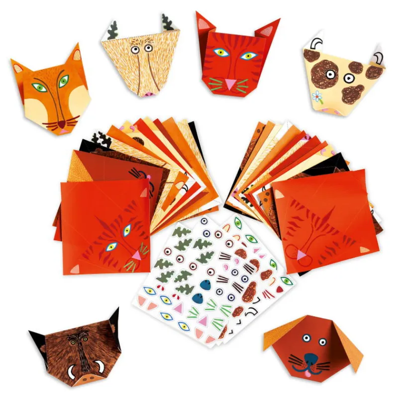 Djeco Initiation à l'Origami Animaux, loisir créatif DJO8761< Origami, Pliages