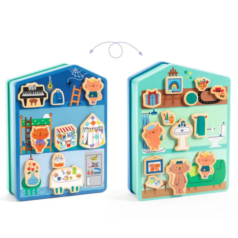 Djeco Inzebox InZeHouse, jeu magnétique 3089< Jeux De Société