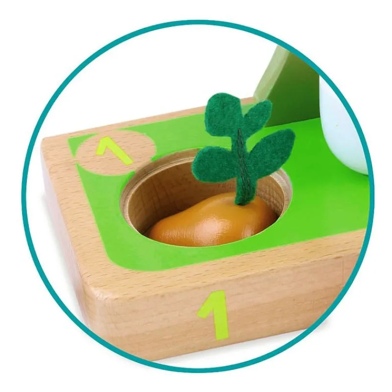 VILAC J'apprends à compter les légumes 2469< Jouets À Encastrer, Empiler