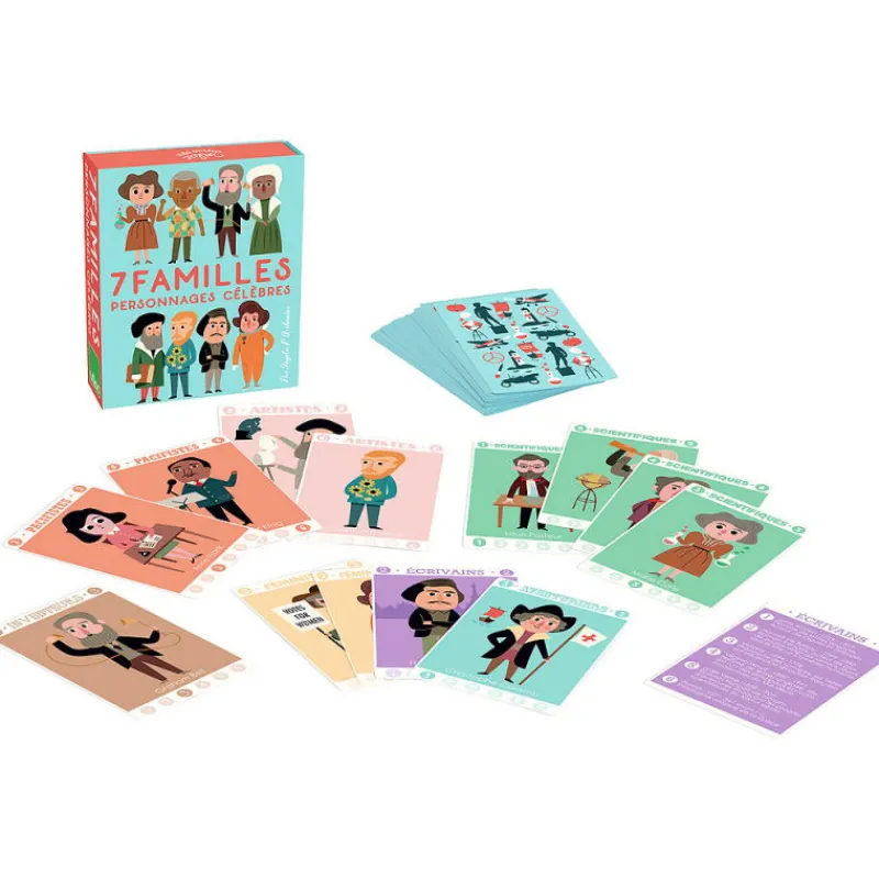 VILAC Jeu de 7 familles "Personnages célèbres" Ingela P. Arrhenius 7616< Jeux De Société
