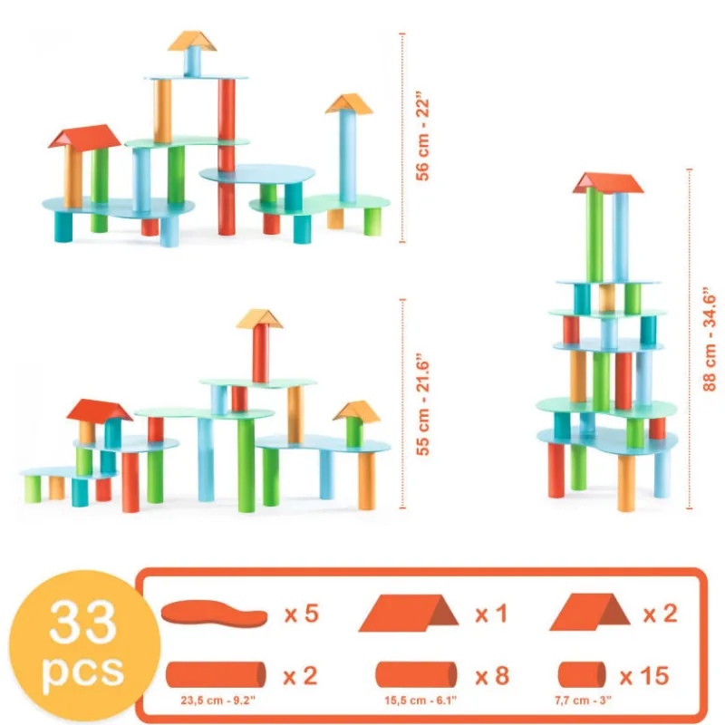 Djeco Jeu de construction TUBULO de 8350< Jeux De Construction