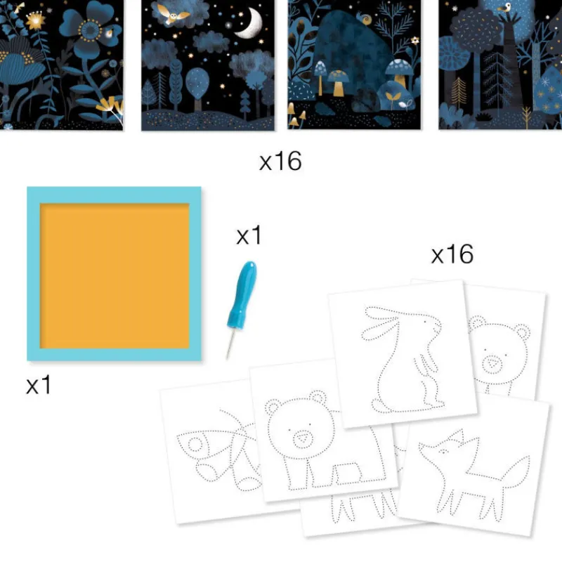 Djeco Jeu de picotage pour enfant "Apparitions" 0087<Enfant Bricolage Enfant