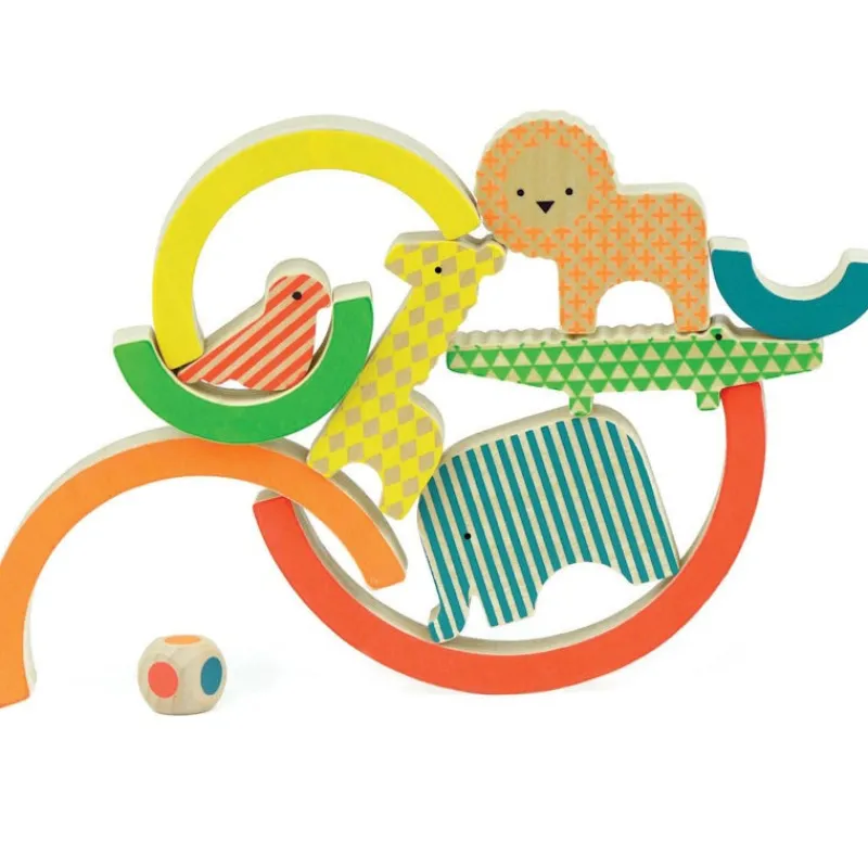 Petit Collage Jeu d'équilibre en bois "Arc-en-ciel"< Jeux De Société | Jouets Cubes En Bois