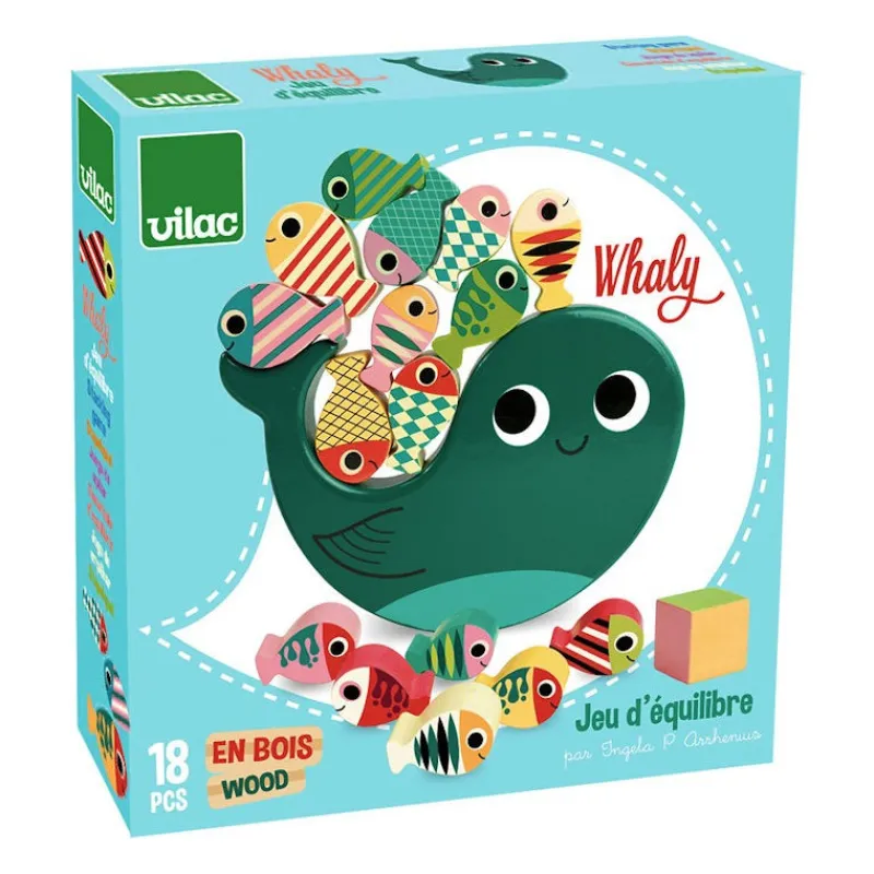 VILAC Jeu d'équilibre Whaly Ingela P. Arrhenius 7716< Jeux De Société | Jouets À Encastrer, Empiler