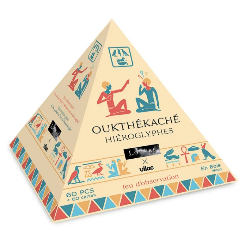 VILAC Jeu Oukthêkaché "Hiéroglyphes" Musée du Louvre 9505< Jeux De Société