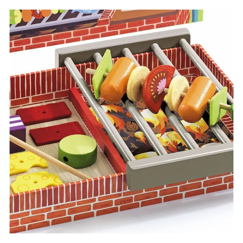 Djeco Joe et Max Grill, jouet dinette barbecue 6543< Jouets Cuisine, Dînette