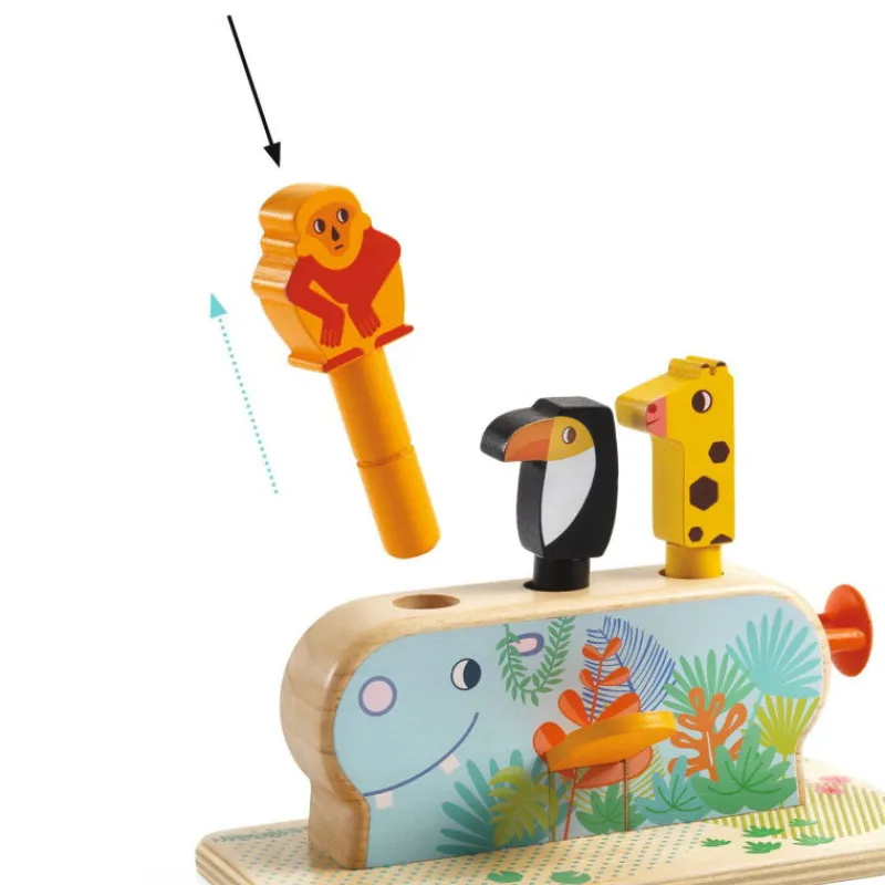 Djeco Jouet d'éveil en bois "Multi Pop" 6291< Jouets Cubes En Bois | Jouets À Encastrer, Empiler