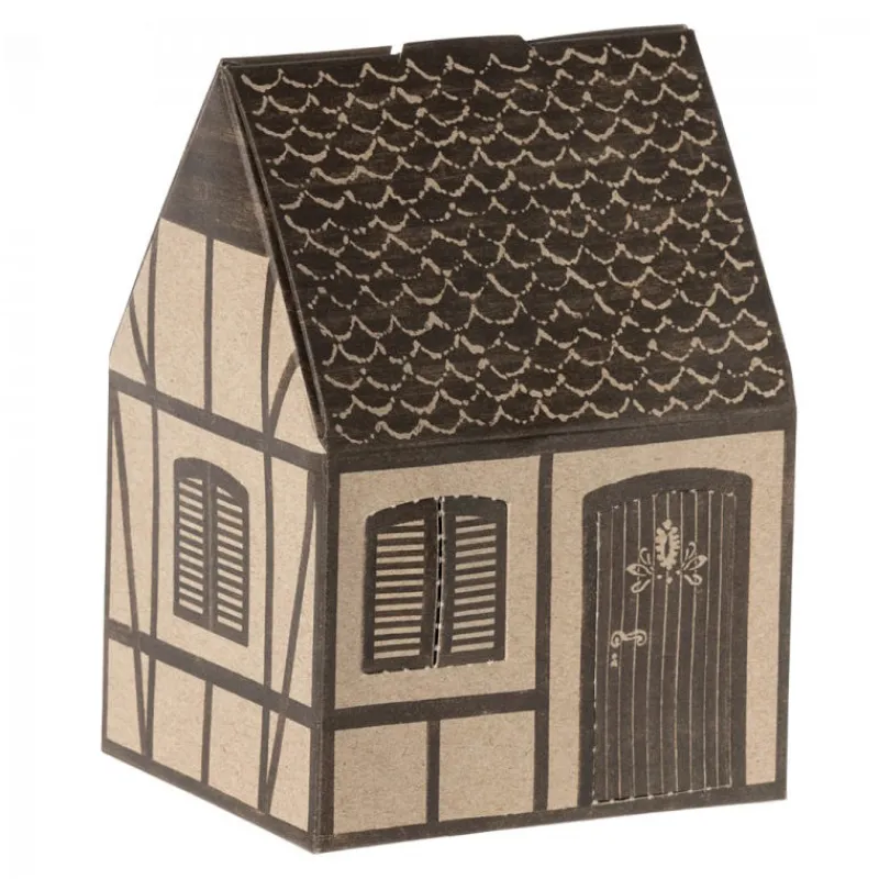 Maileg Jumeaux souris en hiver dans leur boîte "maison"< Maison De Poupées