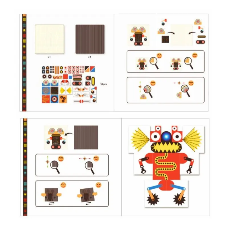 Djeco Kinoptik Robots 5611< Jeux De Société | Jeux De Construction