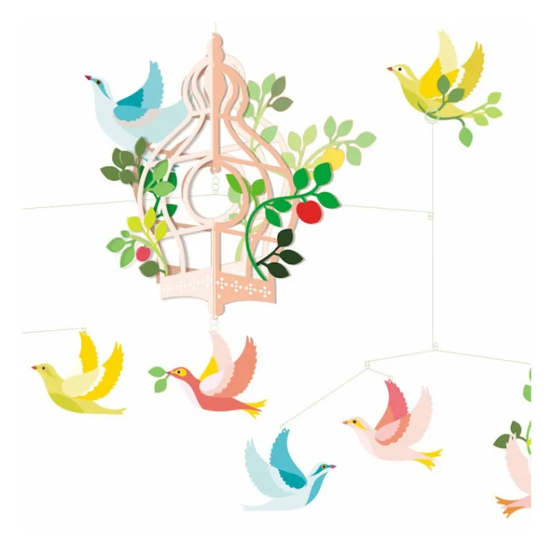 Djeco La cage aux oiseaux, mobile 4302<Enfant Little Big Room By Djeco | Décoration Enfants