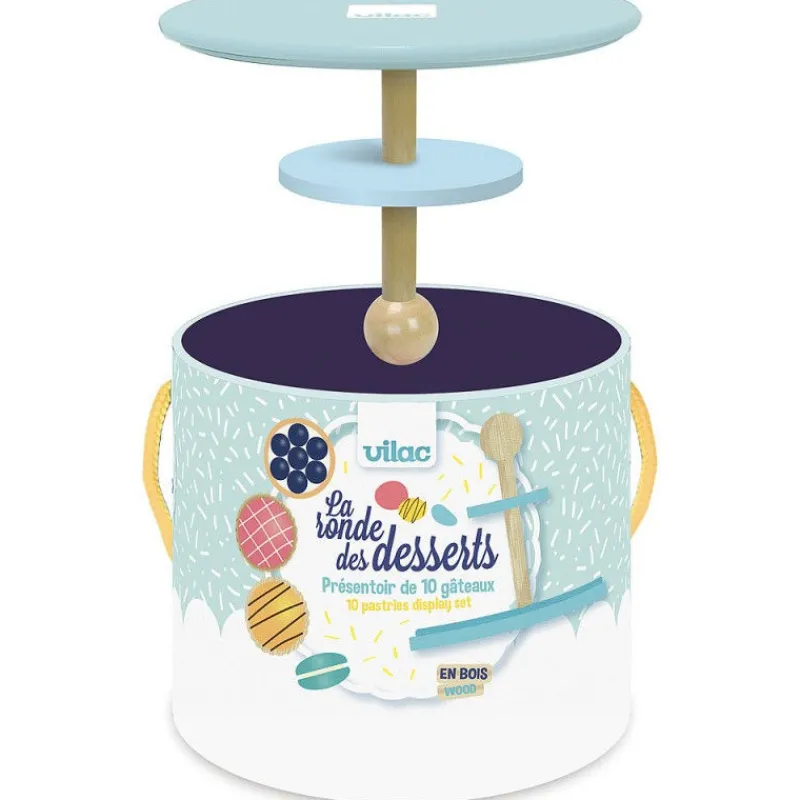 VILAC La ronde des desserts, dînette en bois 8124< Jouets Cuisine, Dînette