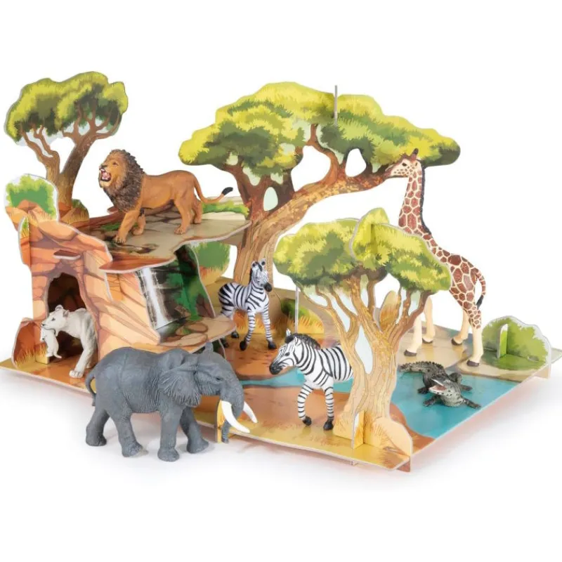 Papo La savane 60113< Ferme En Bois, Centre Équestre Et Zoo