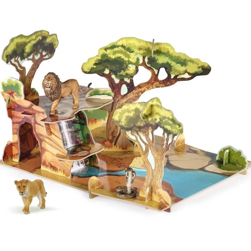 Papo La savane 60113< Ferme En Bois, Centre Équestre Et Zoo