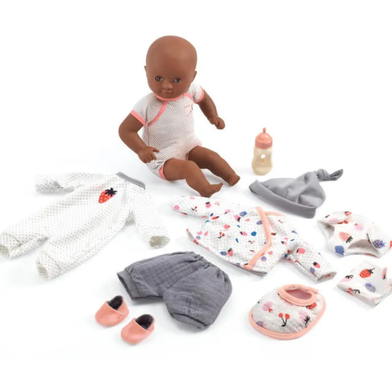 Djeco La valise de Cerise - Poupée POMEA de 7867< Poupées, Peluches | Poupées