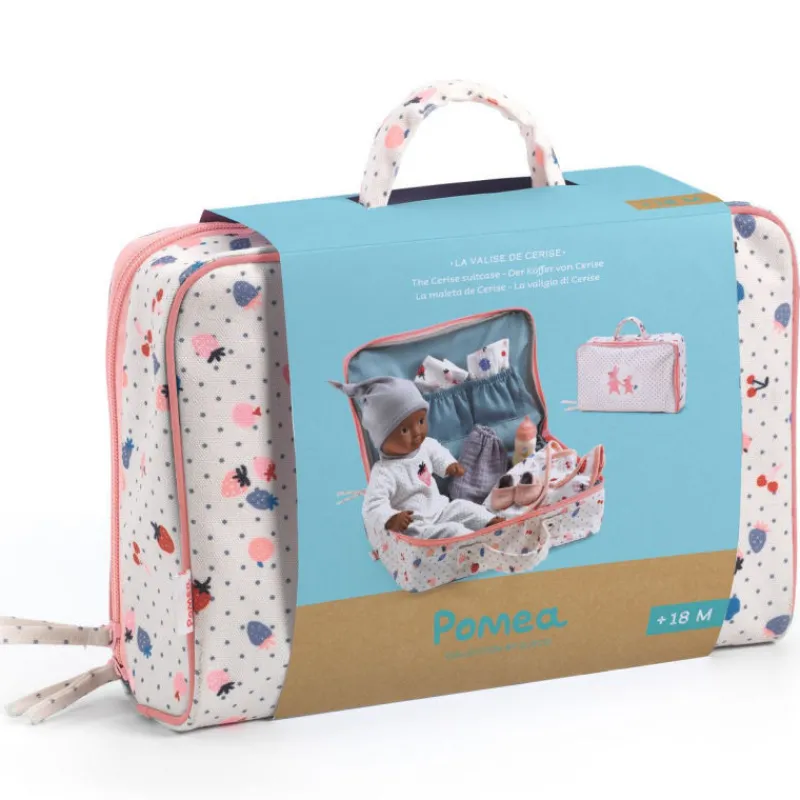 Djeco La valise de Cerise - Poupée POMEA de 7867< Poupées, Peluches | Poupées