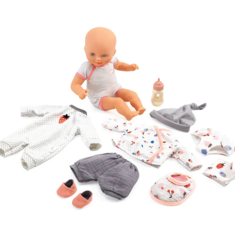 Djeco La valise de Vanille - Poupée POMEA de 7866< Poupées, Peluches | Poupées