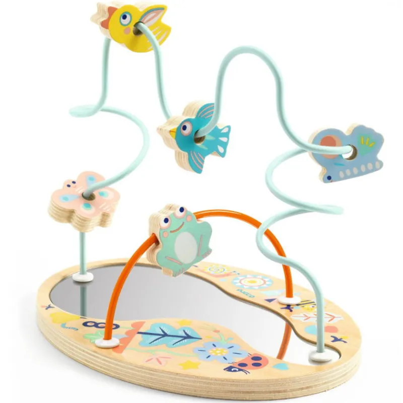 Djeco Labyrinthe à perles en bois BabyLoopi 6141< Jouets Cubes En Bois | Jouets À Encastrer, Empiler