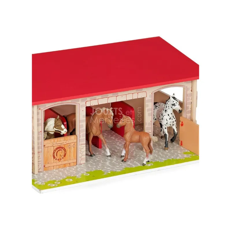 Papo L'écurie 60102, jouet écurie en bois< Ferme En Bois, Centre Équestre Et Zoo