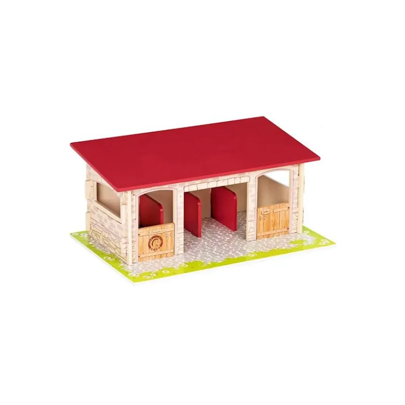 Papo L'écurie 60102, jouet écurie en bois< Ferme En Bois, Centre Équestre Et Zoo