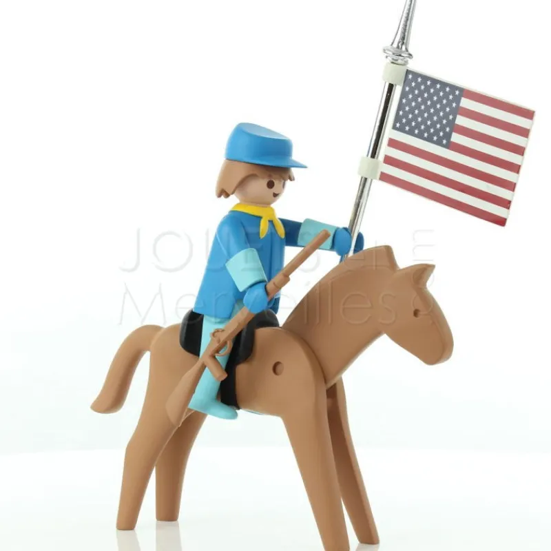 PLASTOY Le cavalier américain Playmobil Collectoys de< Déco Design