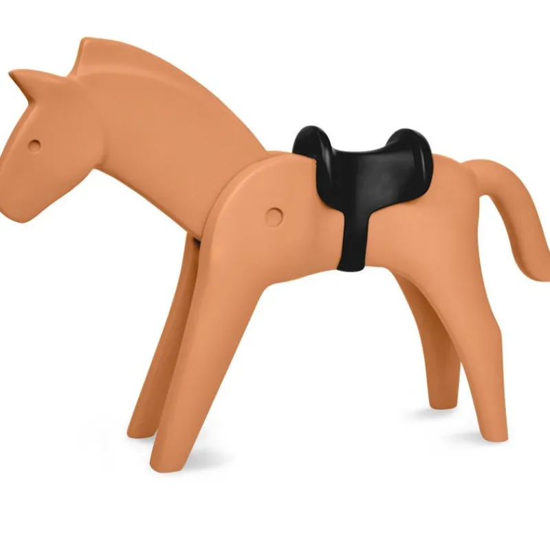 PLASTOY Le cavalier et son cheval Playmobil Collectoys< Déco Design