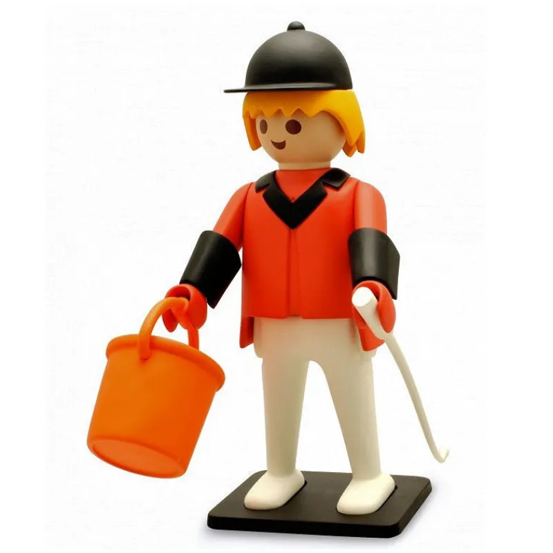 PLASTOY Le cavalier et son cheval Playmobil Collectoys< Déco Design