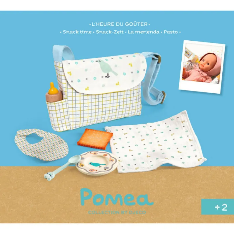 Djeco L'heure du goûter, accessoire pour poupée POMEA de 7855< Poupées, Peluches