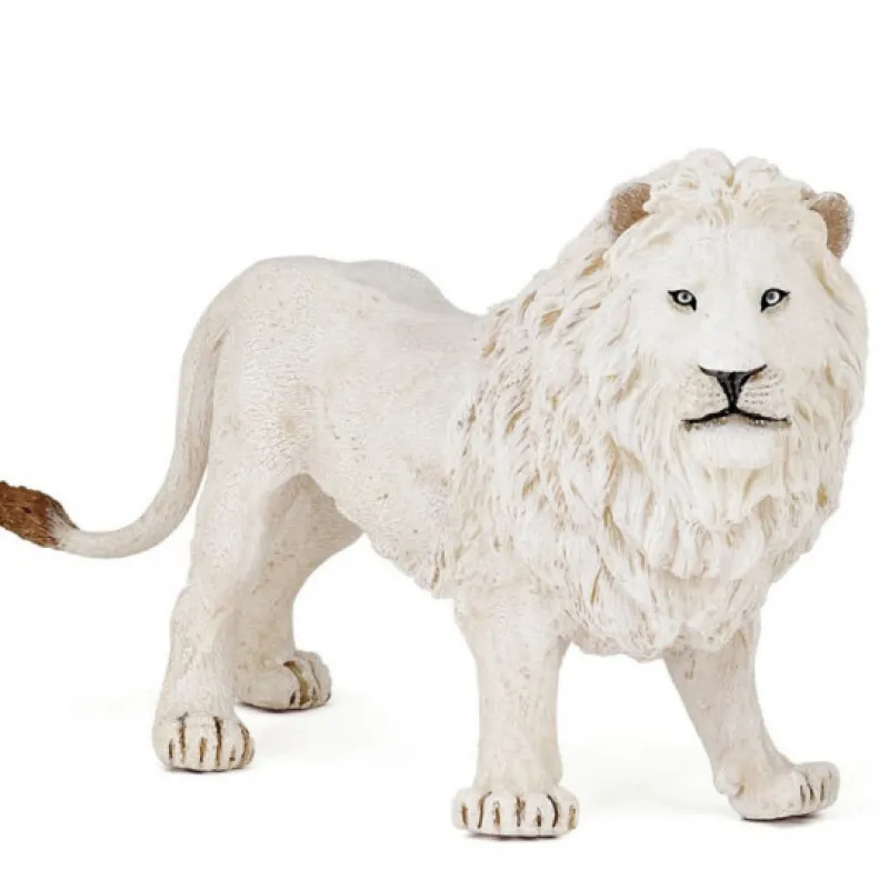 Papo Lion blanc 50074, figurines animaux sauvages< Figurines Papo | Ferme En Bois, Centre Équestre Et Zoo