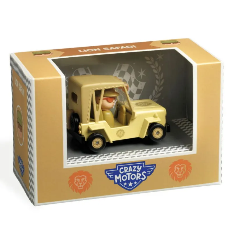 Djeco Lion Safari Voiture Crazy Motors 5480< Jouets Garage, Voitures
