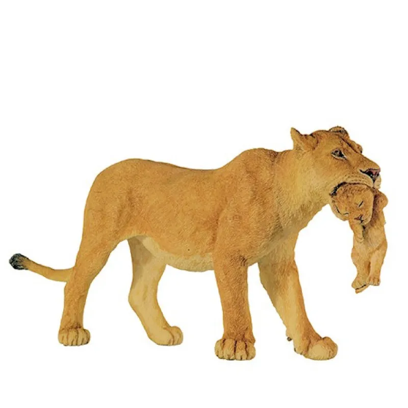 Papo Lionne avec lionceau 50043< Figurines Papo | Ferme En Bois, Centre Équestre Et Zoo