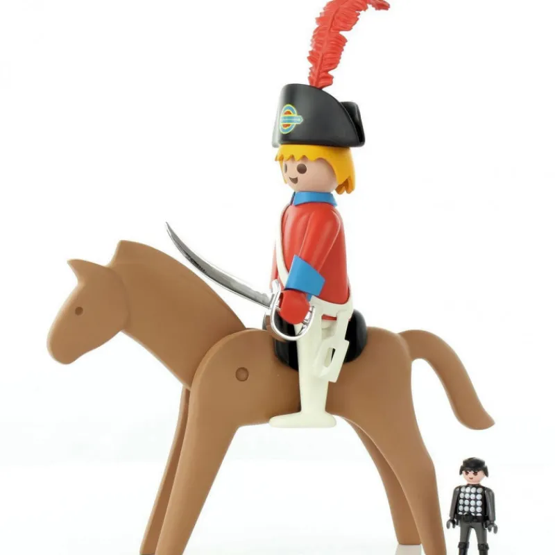 PLASTOY L'officier et son cheval Playmobil Collectoys< Déco Design