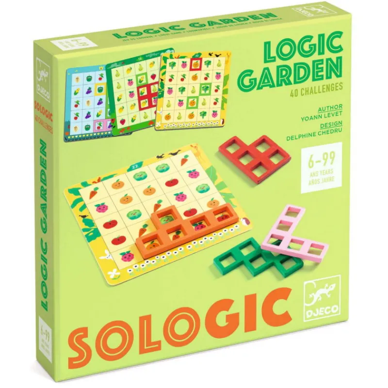 Djeco LOGIC GARDEN Jeu Sologic de 8520< Jeux De Société