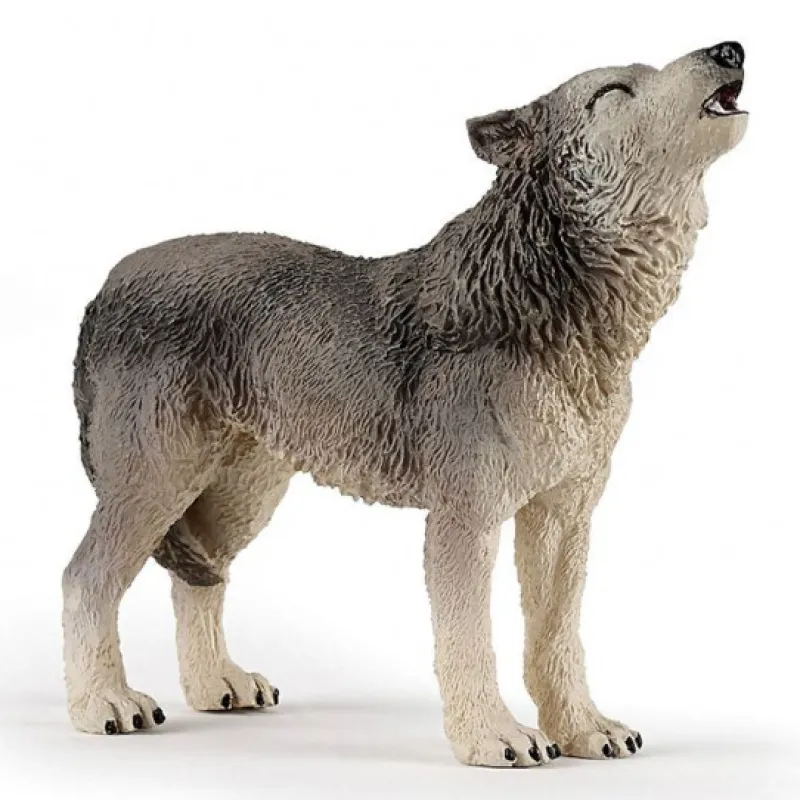 Papo Loup hurlant 50171< Ferme En Bois, Centre Équestre Et Zoo | Figurines Papo