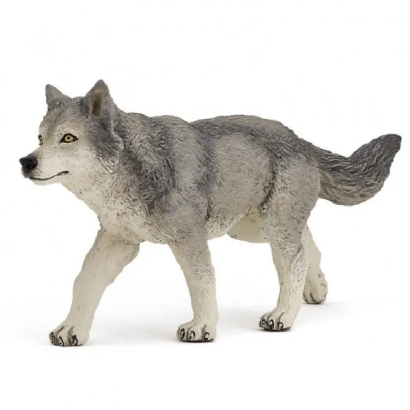 Papo Louve grise 53012, figurines animaux sauvages< Ferme En Bois, Centre Équestre Et Zoo | Figurines Papo