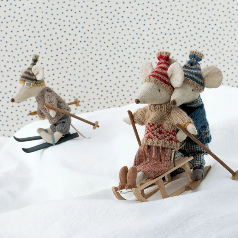Maileg Luge en bois miniature pour souris< Maison De Poupées