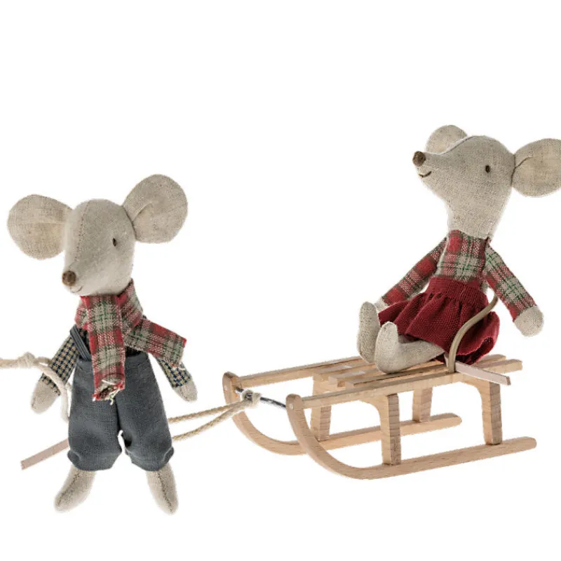 Maileg Luge en bois miniature pour souris< Maison De Poupées