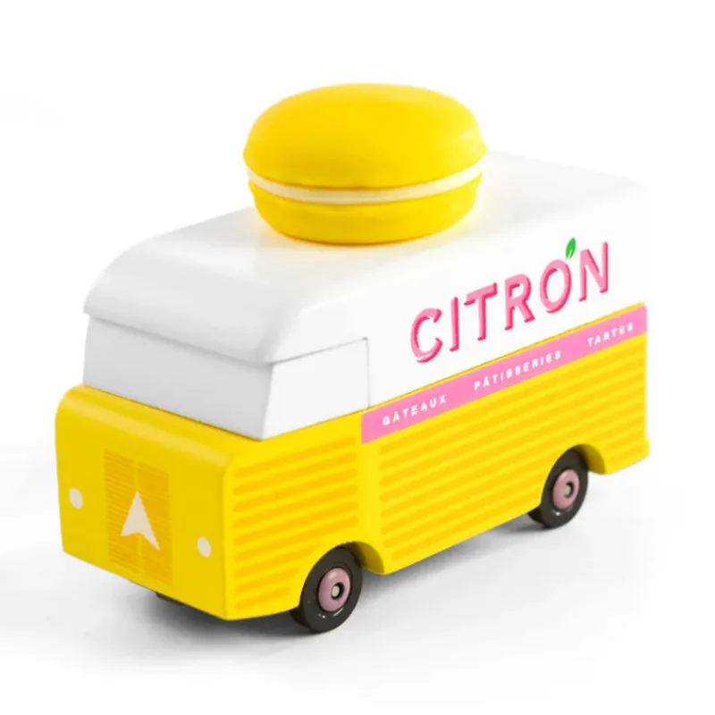 Candylab TOYS Macaron Van voiture - Jaune citron< Jouets Garage, Voitures
