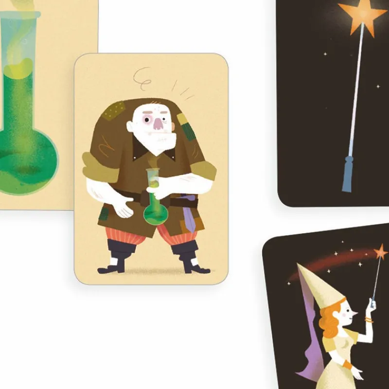 Djeco Magic school, jeu de cartes 5144< Jeux De Société