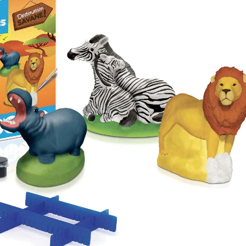 Mako moulages Animaux de la savane, coffret 3 moules 39059< Mako Moulages Figurines Et Déco | Mako Moulages