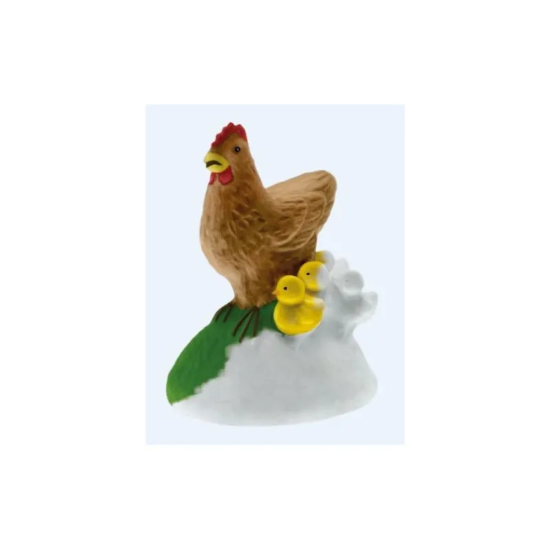 Mako moulages 'La poule et ses poussins' 39044< Mako Moulages Figurines Et Déco | Mako Moulages