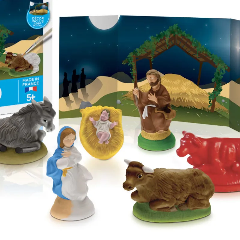 Mako moulages 'Ma crèche de Noël' 39012< Mako Moulages Figurines Et Déco | Mako Moulages
